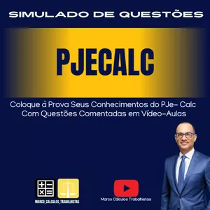 Imagem de capa para o Curso online SIMULADO DE QUESTÕES DE PJECALC