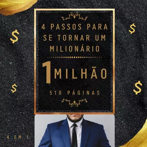 Imagem de capa para o Ebook 4 passos para se tornar um milionário
