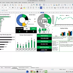Cover image for Ebook Excel Sales Dashboard Spreadsheet - XLSX