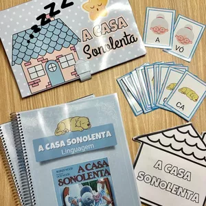 Imagem de capa para o Ebook Kit Completo - A casa sonolenta 