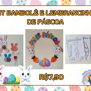 Imagem de capa para o Ebook 🐇 Kit Bambolê e Lembrancinhas Páscoa 🐇
