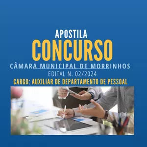 Imagem de capa para o Ebook APOSTILA CONCURSO CÂMARA DE MORRINHOS: NÍVEL MÉDIO - AUXILIAR DE DEPARTAMENTO DE PESSOAL