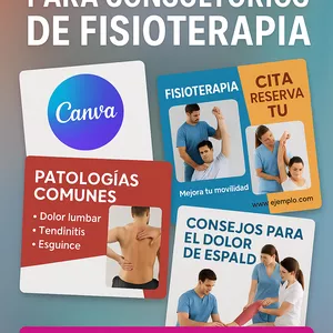 Imagen de portada para Ebook Pack +100 Plantillas Fisioterapeutas- Editables Canva