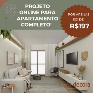 Imagem de capa para o Serviço online Projeto online para apartamento de 2 dormitórios (até 65,00m²)
