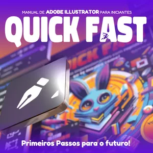 Imagem de capa para o Ebook Quick Fast manual de Adobe Illustrator para iniciantes