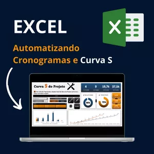 Imagem do curso Dominando Projetos no Excel: Planilha Automatizada + Aulas de Cronogramas e Curva S