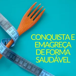 Imagem de capa para o Ebook Conquista e emagreça de forma saudável 