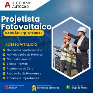 Imagem de capa para o Curso online Projetista Fotovoltaico Padrão Equatorial