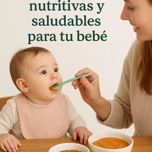 Imagen de portada para Ebook 50 RECETAS NUTRITIVAS Y SALUDABLES PARA TU BEBÉ