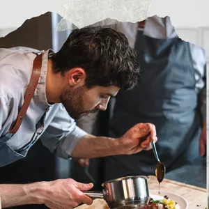 Imagem de capa para o Ebook 101 Dicas e Técnicas para Cozinhar como um Chef - Domine a Arte Culinária e Surpreenda-se na Cozinha