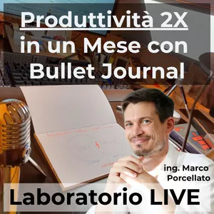 Cover image for Online event Produttività 2X in un Mese con Bullet Journal
