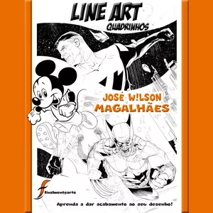 Imagem de capa para o Ebook LINE ART OFICINA BÁSICA