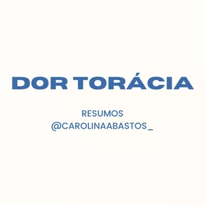 Imagem de capa para o Ebook RESUMO E TABELA - DOR TORÁCICA