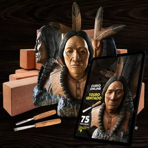 Imagem de capa para o Curso online Apache Americano - Aprenda escultura em Madeira 