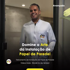 Imagem de capa para o Curso online Curso de Instalação de Papel de Parede 