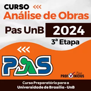 Imagem de Curso de Análise de Obras do PAS UNB - 3ª Etapa - 2024 criado por Prof. Vinicius Elias na hotmart