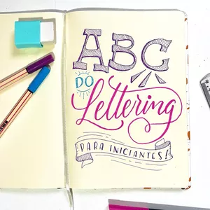 Imagem de capa para o Curso online ABC do Lettering