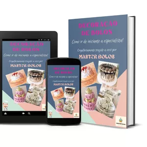 Imagem de capa para o Ebook Ebook como iniciar seu negócio em DECORAÇÃO DE BOLOS/Cake Designer