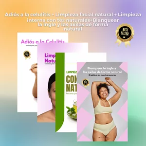 Imagem de capa para o Curso online Adiós a la celulitis+Limpieza facial natural+Limpieza interna con tés naturales+Blanquear la ingle y las axilas de forma natural