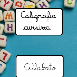 Imagem de capa para o Ebook Apostila de caligrafia CURSIVA Alfabeto