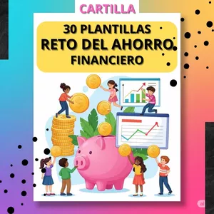 Imagen de portada para Ebook 30 plantillas reto del ahorro financiero