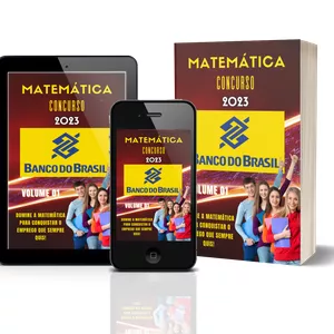 Imagem de capa para o Ebook Preparação para o Concurso do Banco do Brasil 2023 - Matemática
