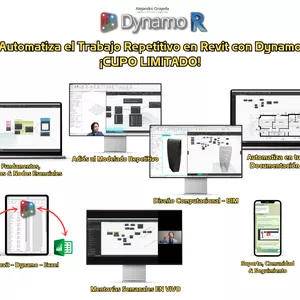 Imagen de portada para Curso online Dynamo de Cero a Efectivo... Automatiza el Trabajo Repetitivo en Revit