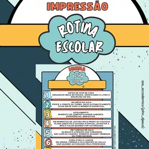 Imagem de capa para o Ebook ROTINA ESCOLAR