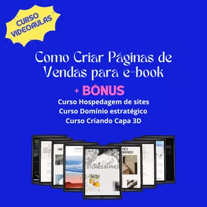 Curso COMO CRIAR PÁGINAS DE VENDAS PARA E-BOOK