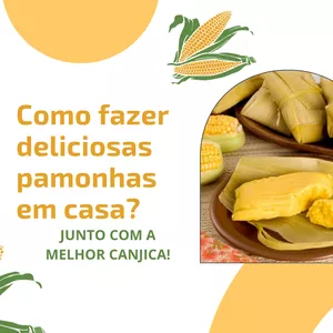 Imagem de capa para o Ebook COMO FAZER PAMONHA E CANJICA