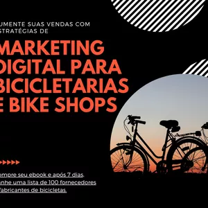 Imagem de capa para o Ebook Ebook Marketing Digital para Bicicletarias e Bike Shops