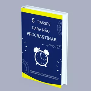 Imagem de capa para o Ebook 5 Passos para Não Procrastinar 