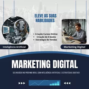 Imagem de capa para o Curso online Aprenda Fazer Curso Online e E-books  com IA - CRC