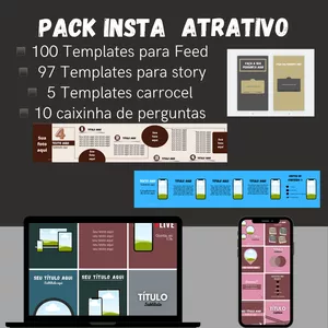 Imagem de capa para o Ebook PACK INSTA ATRATIVO
