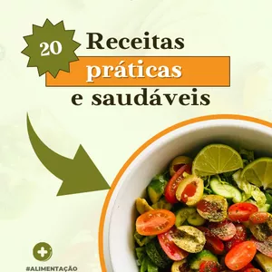 Imagem de capa para o Ebook 20 Receitas para uma alimentação saudável 