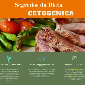 Imagem de capa para o Ebook SEGREDOS E DICAS DA DIETA CETOGENICA