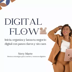 Imagen de portada para Curso online Mentoria 1:1 Digital Flow: Inicia, organiza y lanza tu negocio digital con pasos claros y sin caos