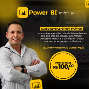 Imagem de capa para o Curso online Power BI na Prática - Do Básico ao Avançado