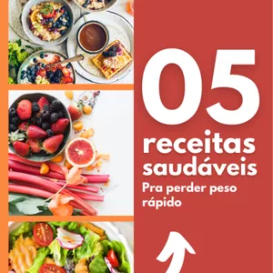 Imagem de capa para o Ebook 05 receitas pra você perder peso rápido 