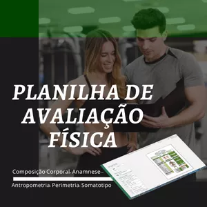 Imagem de capa para o Ebook Planilha de Avaliação Física Completa e Otimizada