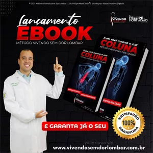 Imagem de capa para o Ebook E-book Método Vivendo Sem Dor Lombar