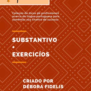 Imagem de capa para o Ebook EBOOK SUBSTANTIVOS + EXERCÍCIOS + PLANNER GRATUITO