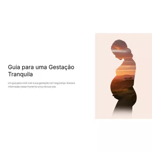 Imagem de capa para o Ebook Guia para uma Gestação Tranquila!