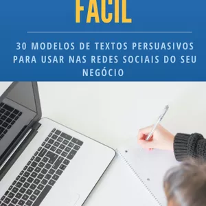 Imagem de capa para o Ebook Copywriting fácil - 30 modelos de textos persuasivos para usar nas redes sociais do seu negócio