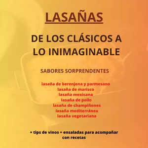 Imagen de portada para Ebook Lasaña: de lo clásico a lo inimaginable