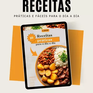 Imagem de capa para o Ebook RECEITAS PRÁTICAS E FÁCEIS PARA O DIA A DIA