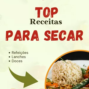 Imagem de capa para o Ebook Top Receitas para secar barriga em 20 dias