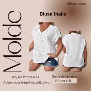 Imagem de capa para o Ebook Molde blusa Thalia 