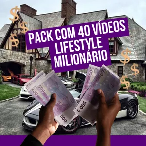 Imagem de capa para o Curso online Pack com +40 Videos Lifestyle Milionário