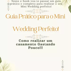 Imagem de capa para o Ebook Guia Prático para Mini Wedding Perfeito!